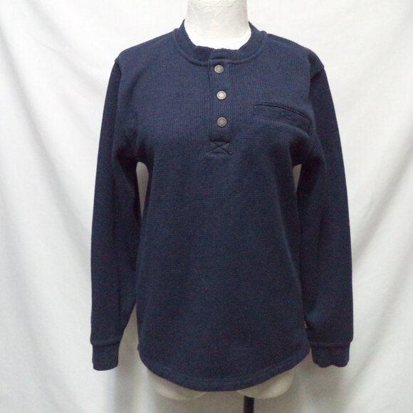 L.L. Bean Other - L.L. Bean Katahdin Waffle knit Fleece lined Henley Shirt Top Men Small Sm S